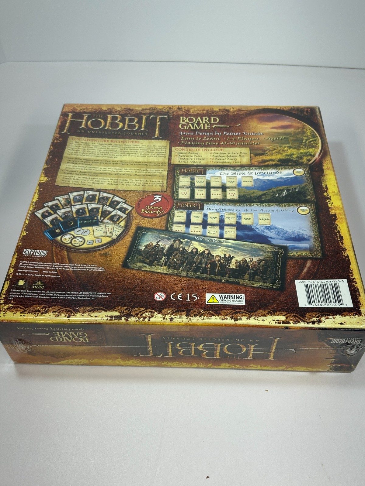 The Hobbit an Unexpected Journey Board Game (2013) NEW-Sealed Cryptozoic
