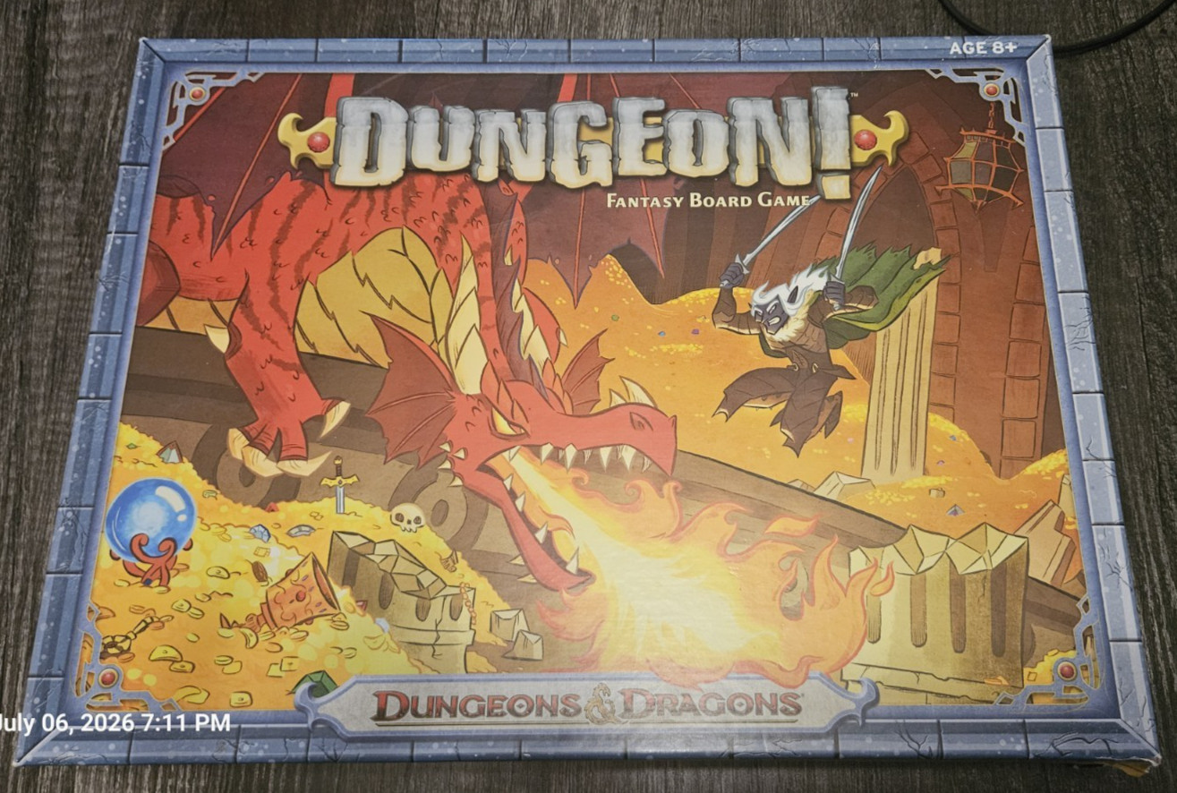 Dungeon! Fantasy Board Game Dungeons & Dragons Wizards of the Coast Ages 8+
