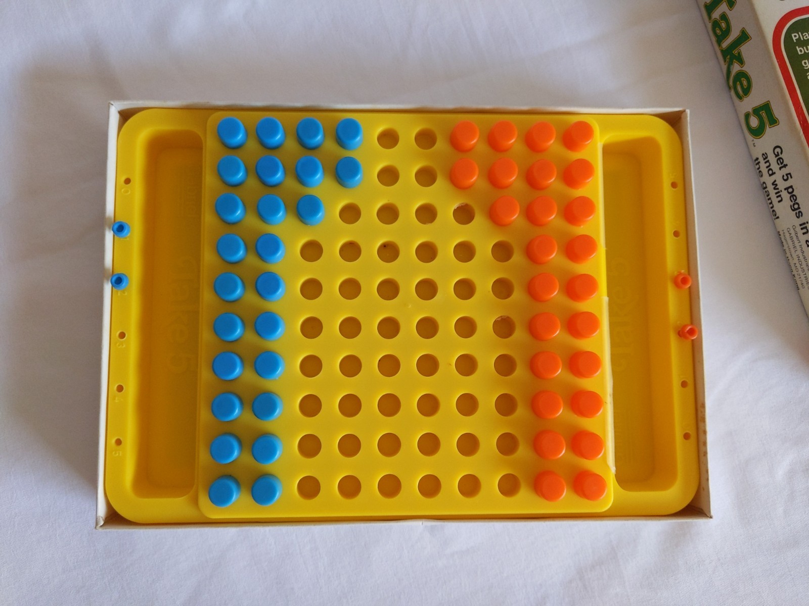 Vintage Gabriel Take 5 Challenging Strategy Puzzler For Two Hi Q Game 77452