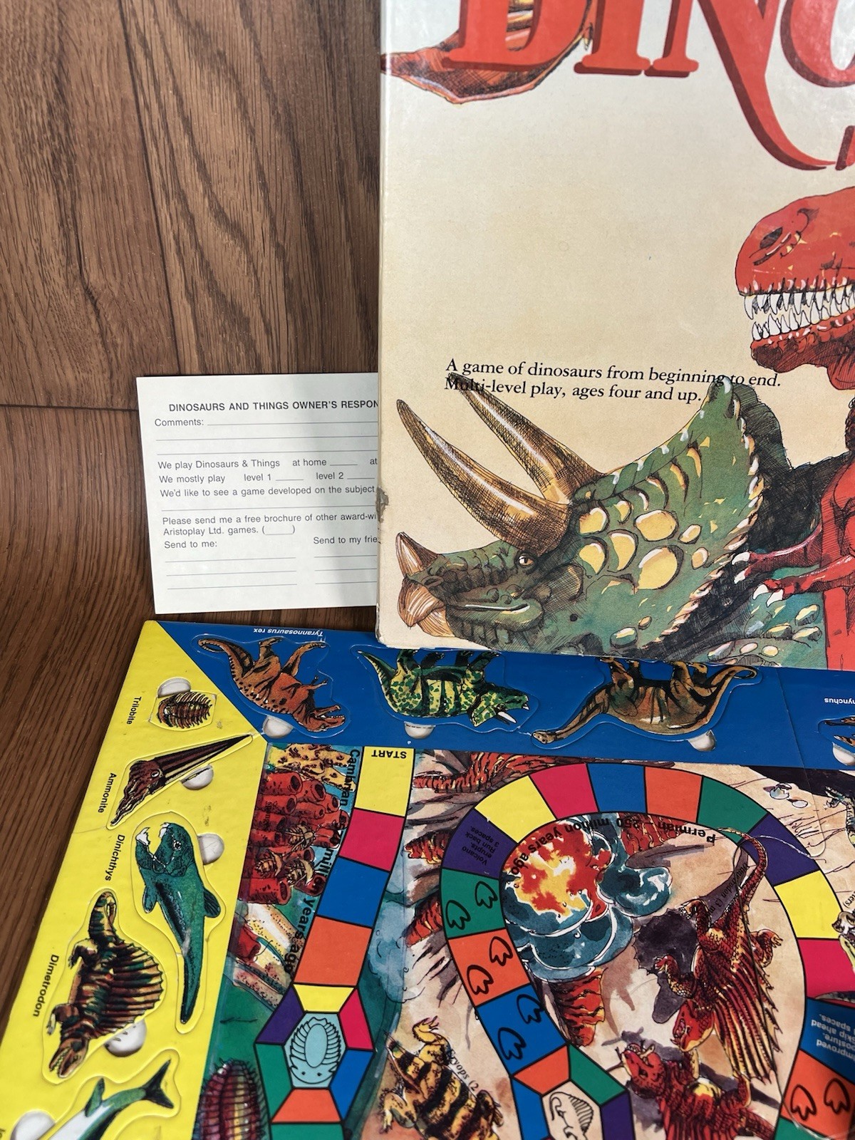 VTG Dinosaurs and Things Board Game by Aristoplay Complete!