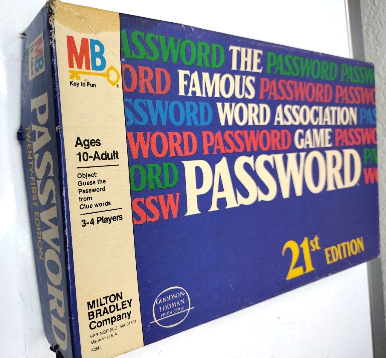 Vintage 1978 PASSWORD Board Game in Box Complete 21st Edition 3-4 Players USA