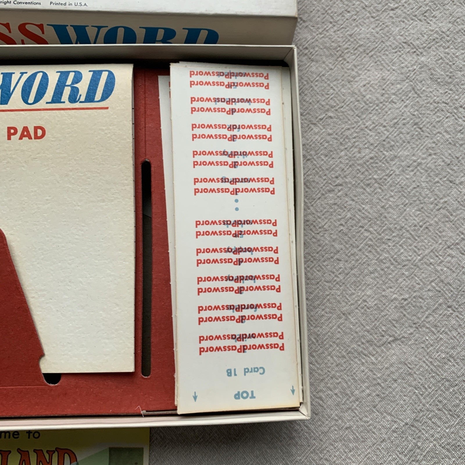 Vintage 1962 Milton Bradley Password Game #4260 Volume 2 Complete