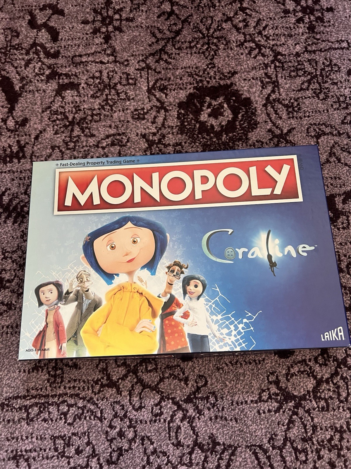 Hasbro Coraline Monopoly Board Game Laika Rare Collectible, Pieces Sealed