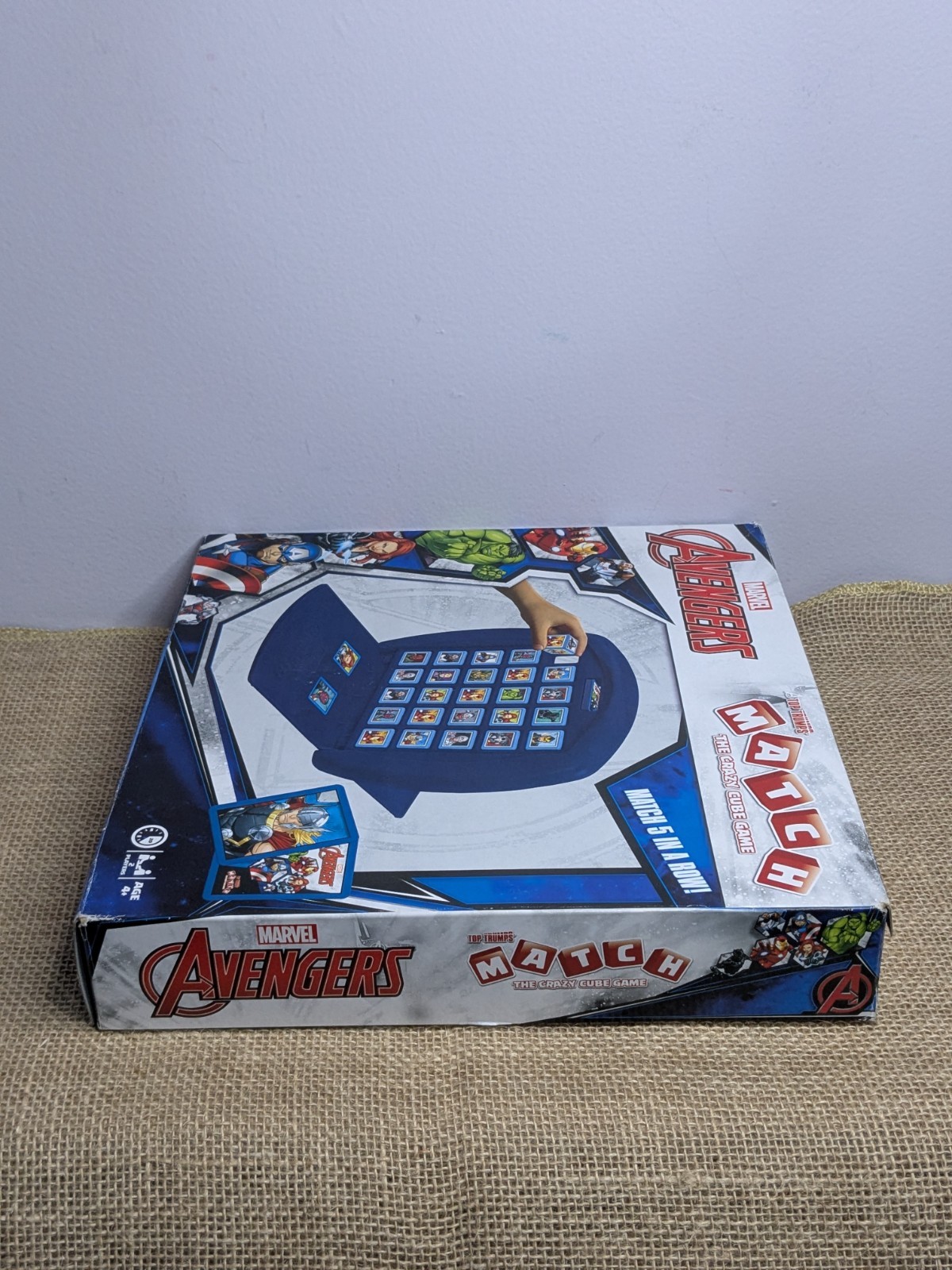 Marvel Avengers Match Board Game Top Trumps COMPLETE Crazy Cube Game 2 Player