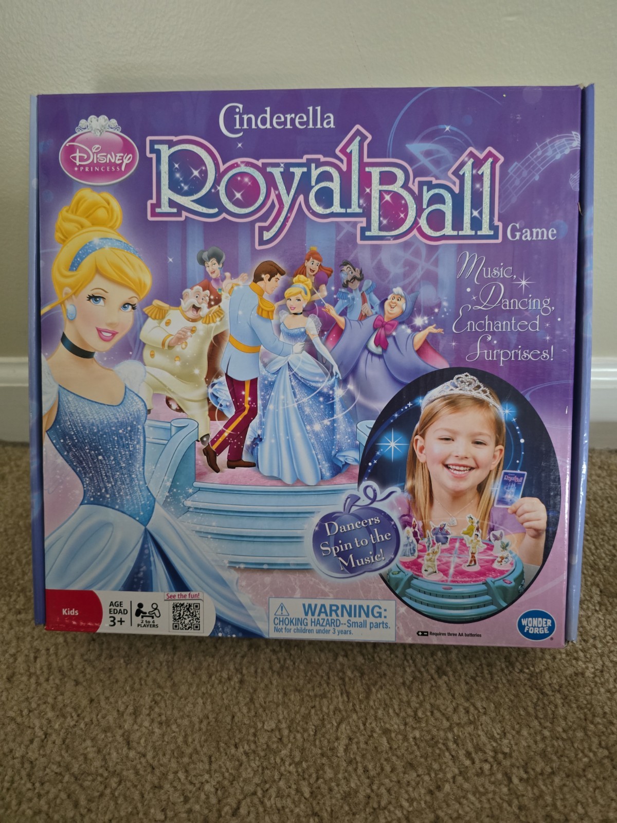 Disney Princess Royal Ball Game COMPLETE Wonder Forge 2012 Cinderella Unit Works