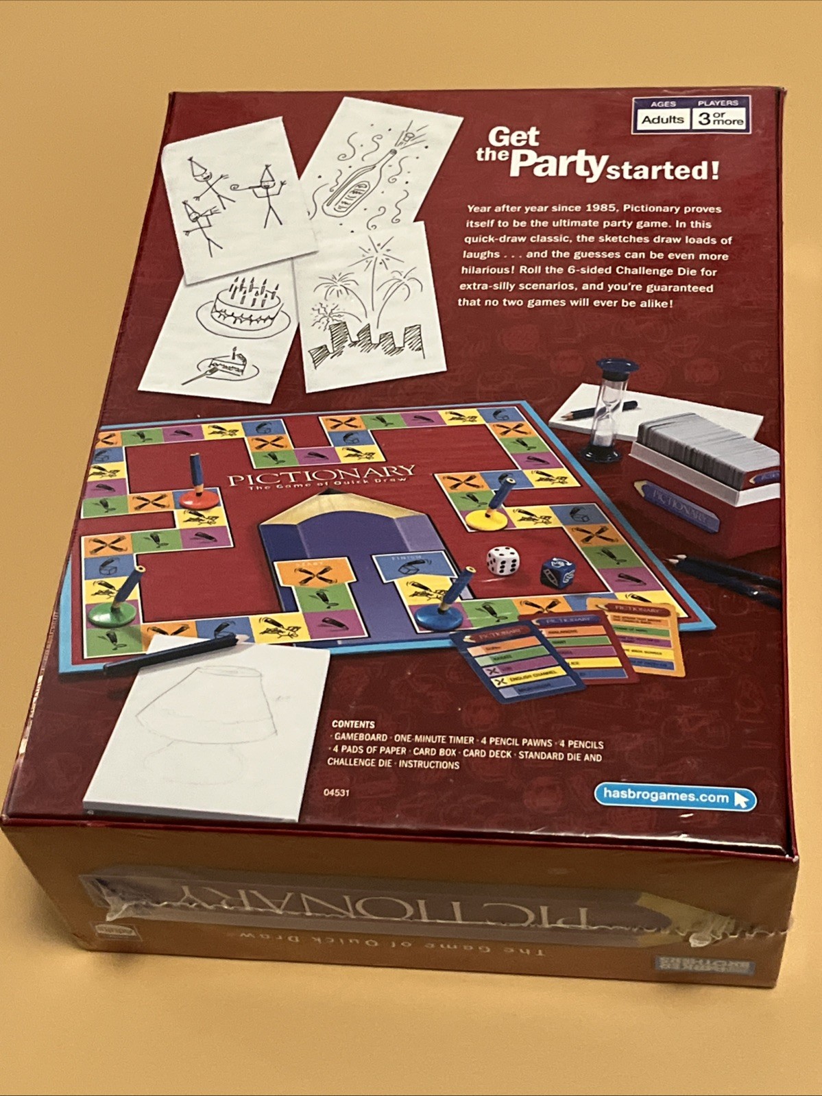 Parker Brothers Pictionary Edition Brand New Sealed Board Game 2007