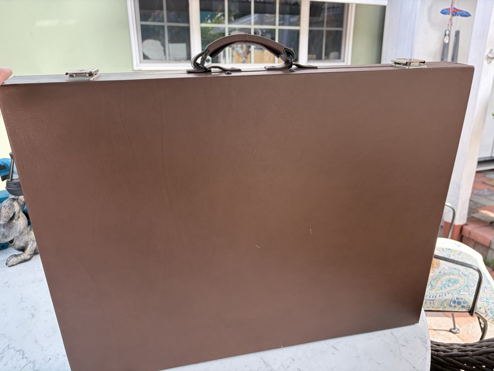 Vitor Hollanda Backgammon Board XXL Leather Case Complete Game