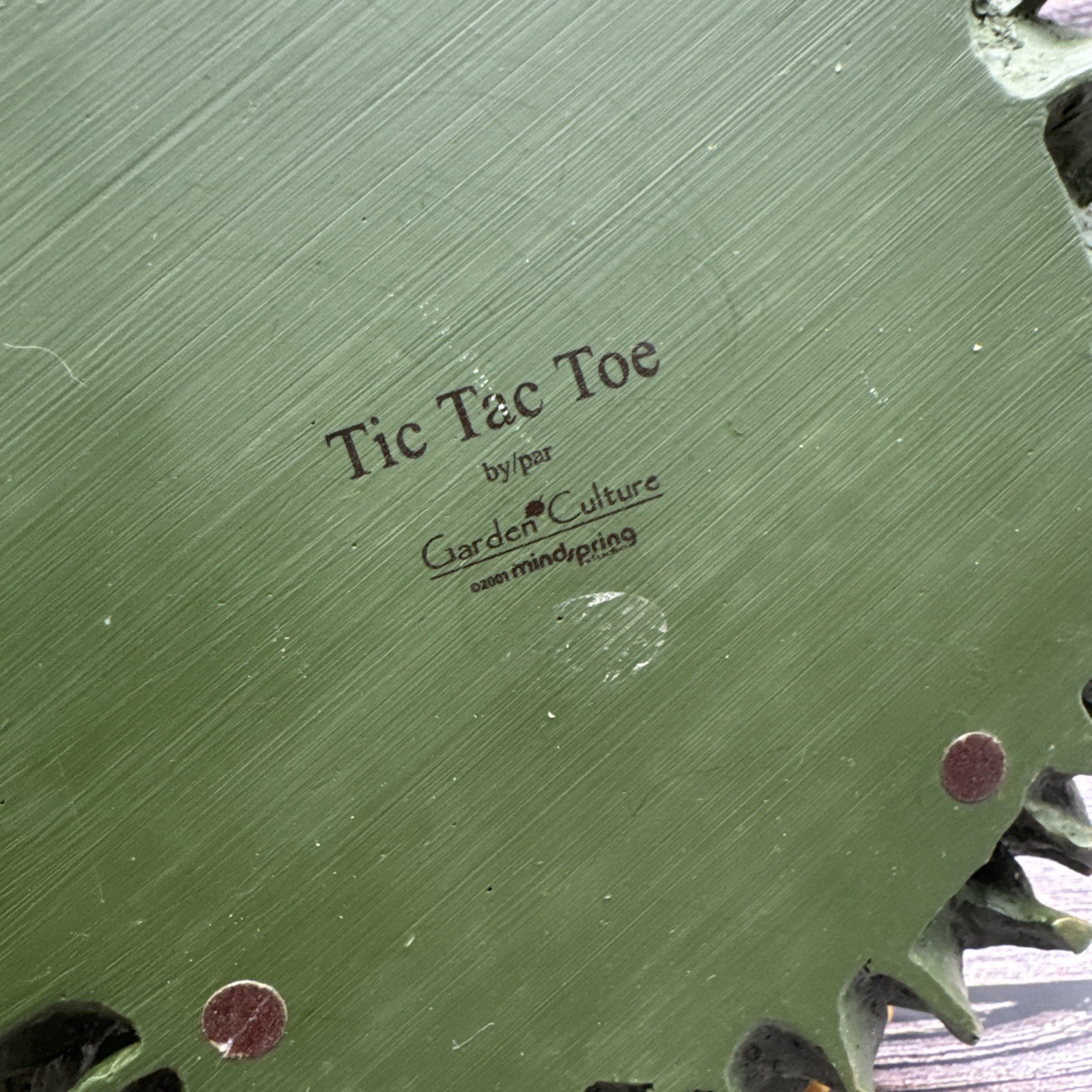 Vintage Van Gogh Sunflower Garden Tick Tac Toe Game Rare HTF Resin