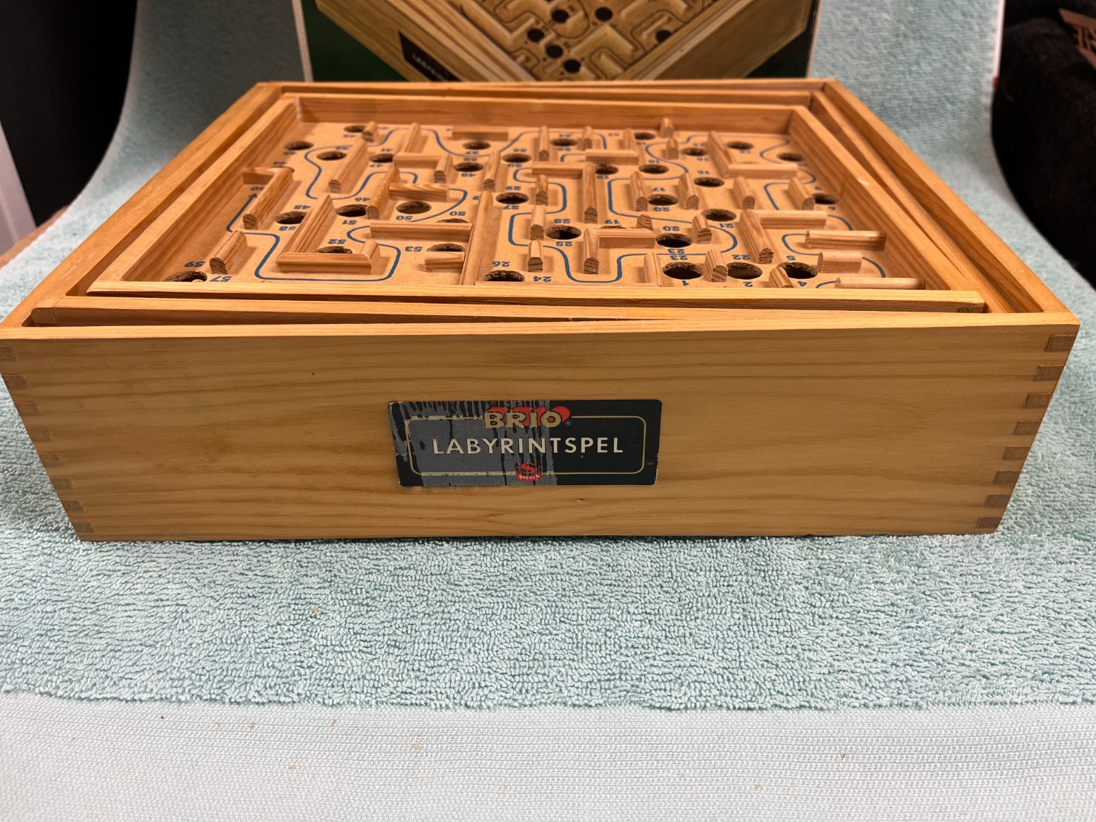 Brio Labyrinth Wooden Maze Game Model 31804 with Original Box & Balls Sweden