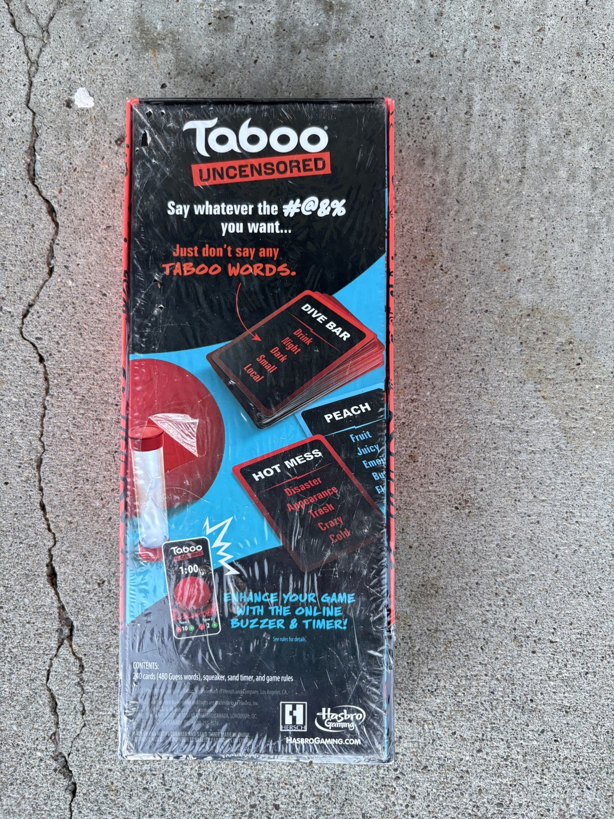 Taboo Uncensored Adult Party Board Game Sealed New 17+ Hasbro Unspeakable