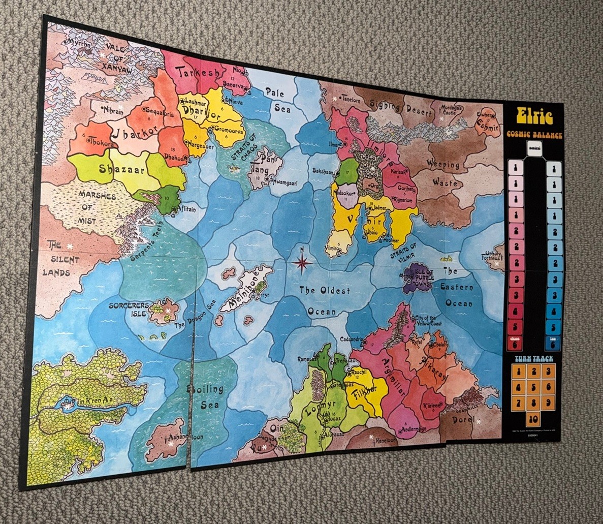 Elric Young Kingdoms Adventure Game | Avalon Hill | 1984 | UNPUNCHED!