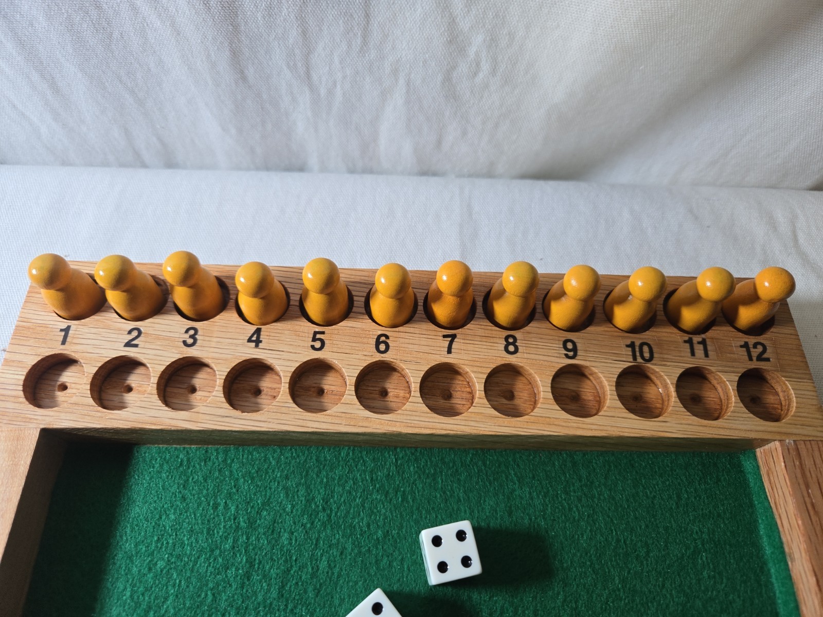 Trick-Track Handcrafted Vintage Gambling Wood Dice Game – Oscar L Johnson