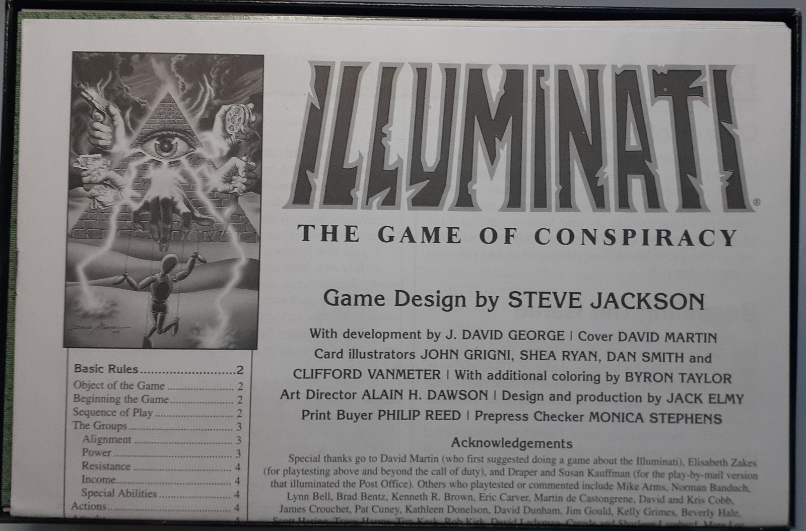 Illuminati Game Of Conspiracy Deluxe Edition Steve Jackson