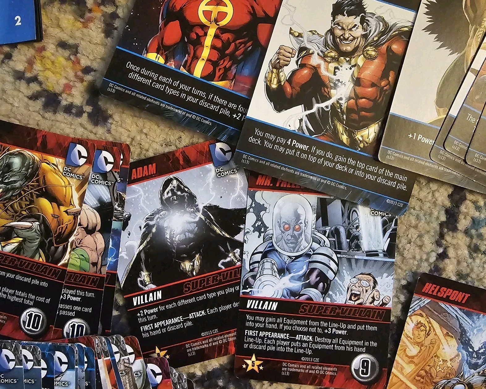 DC COMICS Deck-Building Game Heroes Unite Cryptozoic Cards Super Villains 2013