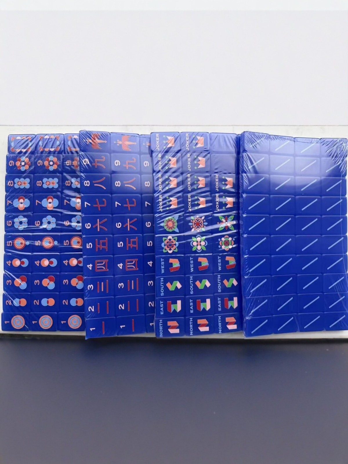 American Mahjong Game Set 160 Mahjong Tiles Fast ship blue