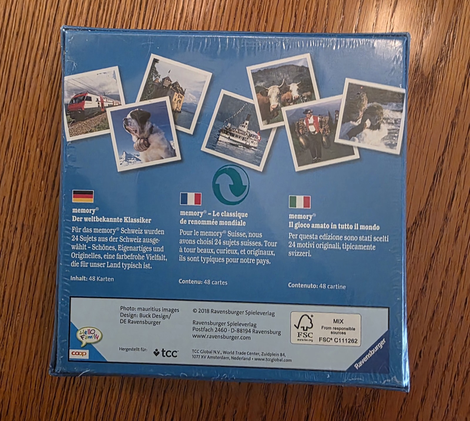 Ravensburger Memory Game Switzerland 48 Cards Age 4+ SEALED