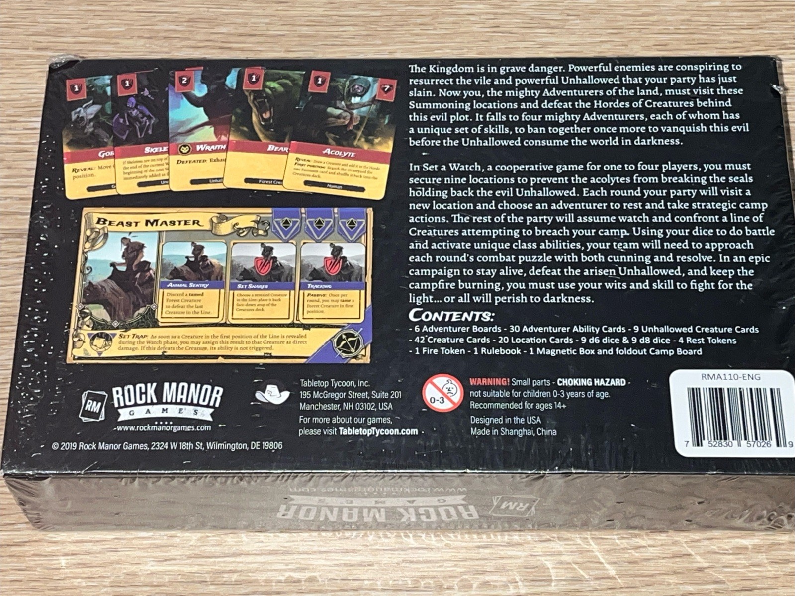 Set A Watch Board Game (Rock Manor Games, 2019) Brand NEW SEALED Todd Walsh