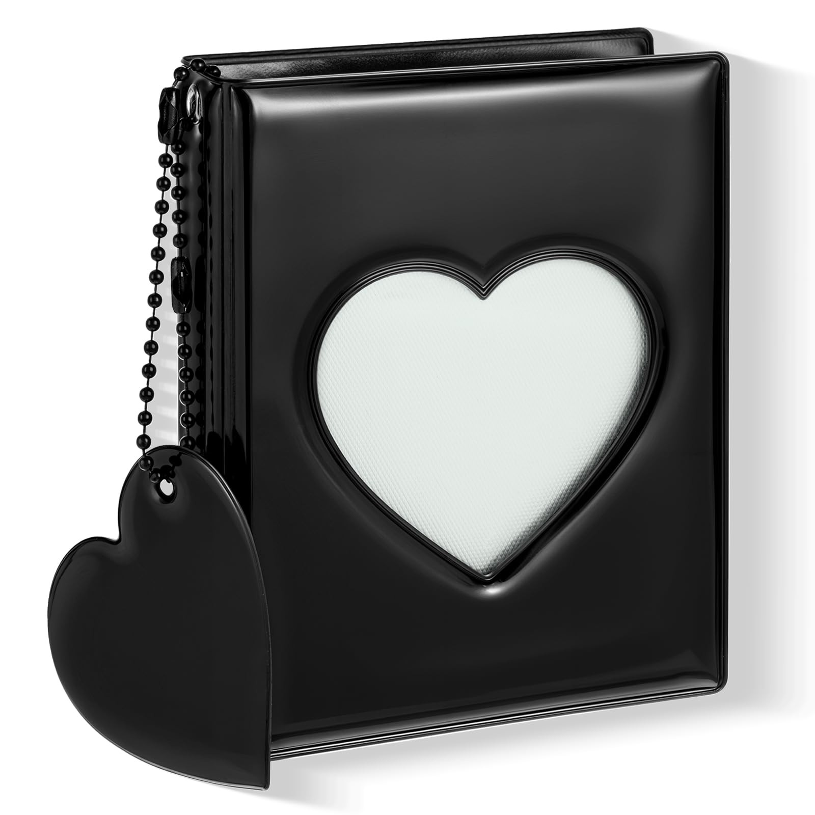 Mini Photocard Binder, 3 Inch Black Photo Album 11cm x 8.5cm, black