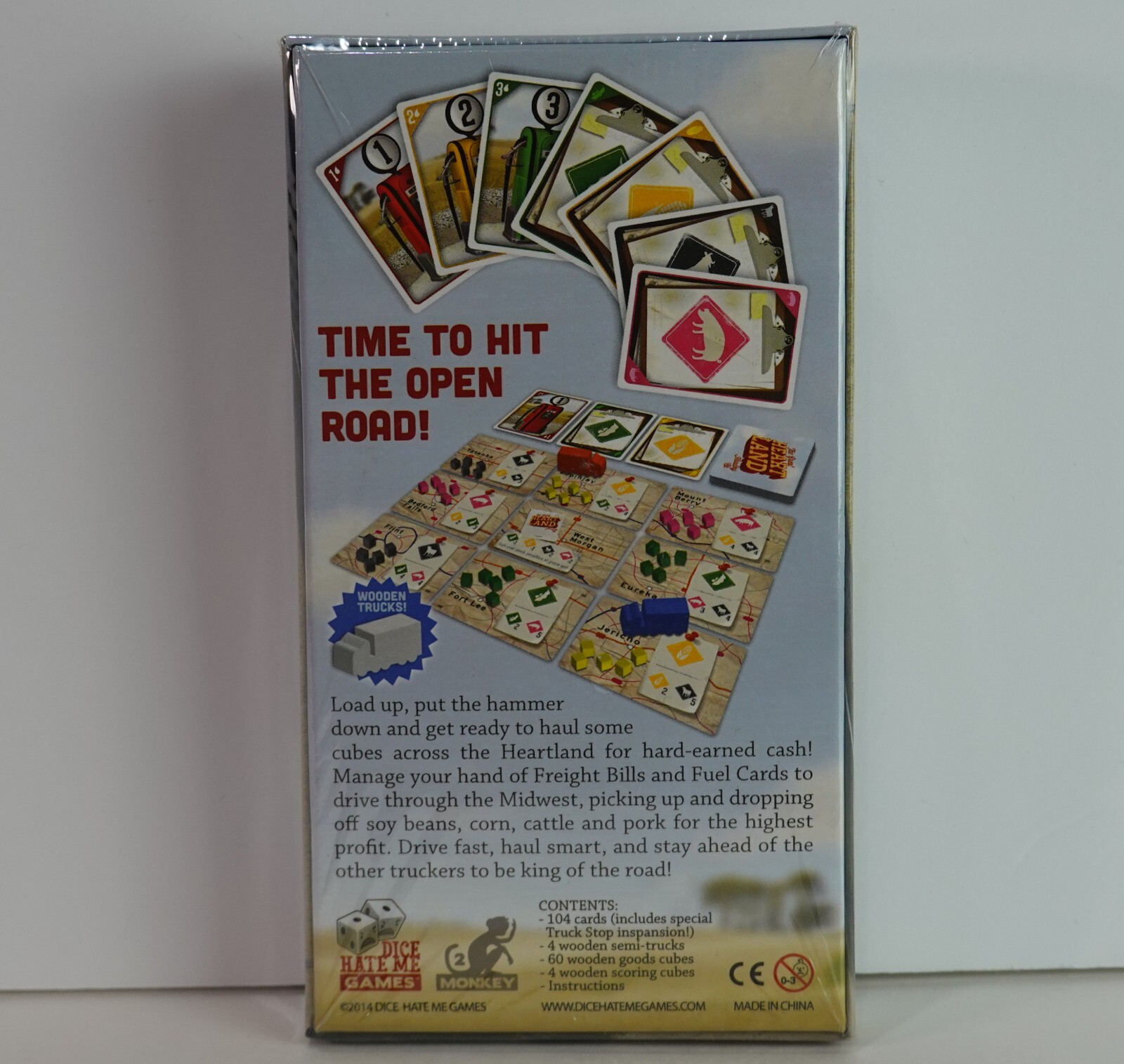 The Great Heartland Hauling Co. Board Game Dice Hate Me 2014 2-4 players age 13+