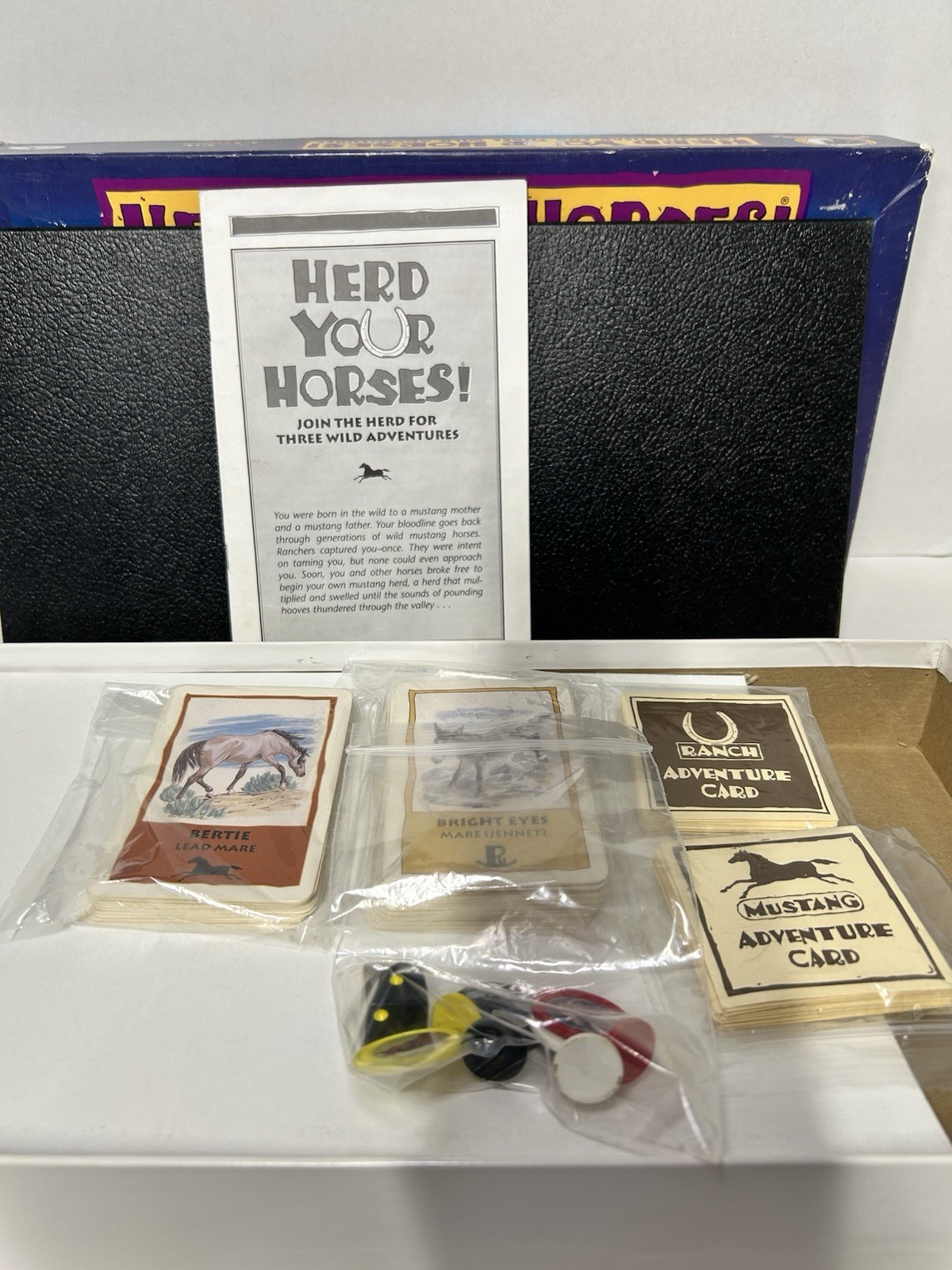 Herd Your Horses- Vintage Board Game 1993 Kids Family Animal Adventure-Preowned