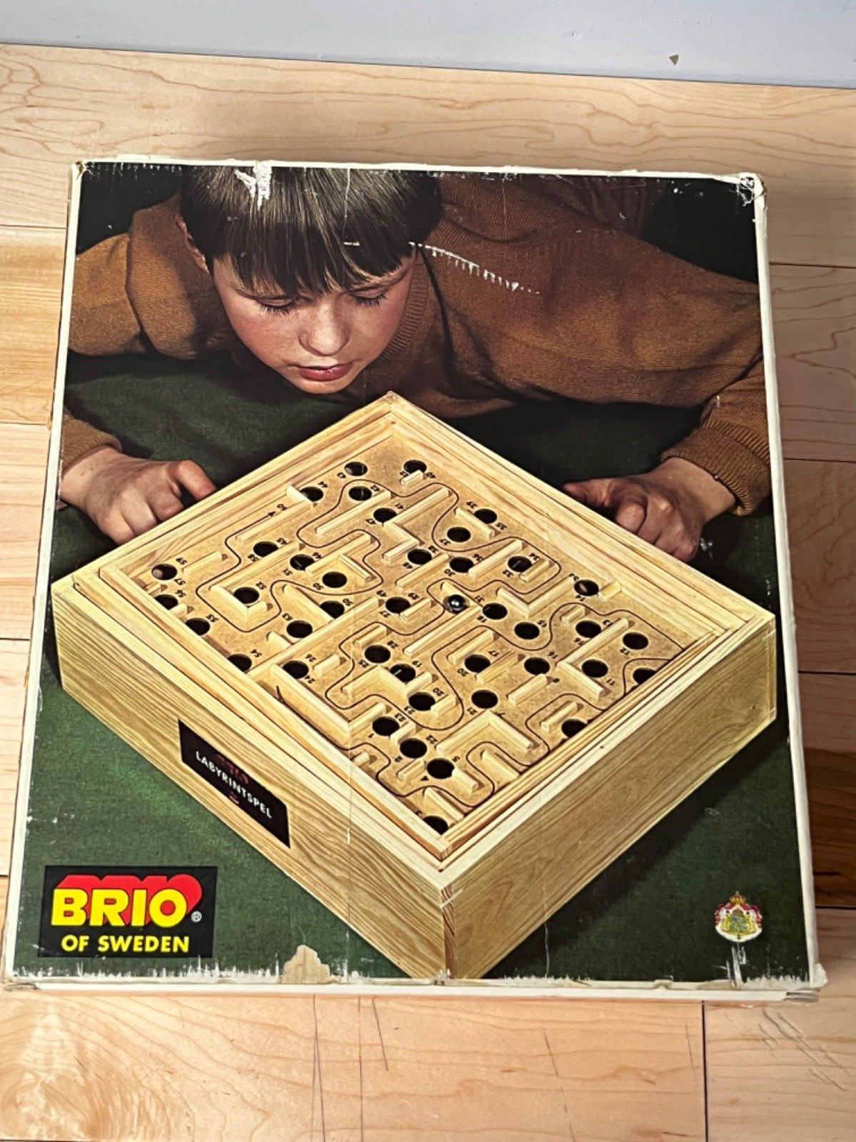Vintage Brio Labyrint Game 31804 – w/Original Box – 1969 – Labyrinth