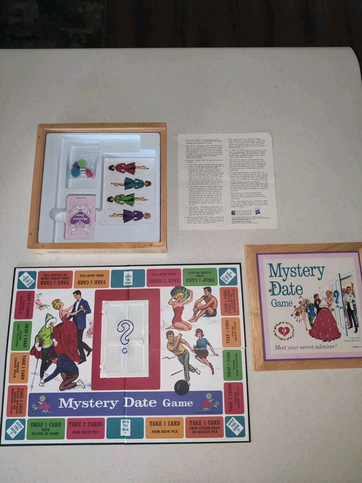 Mystery Date Nostalgia Game Series COMPLETE Parker Brothers 2016 Wooden Box