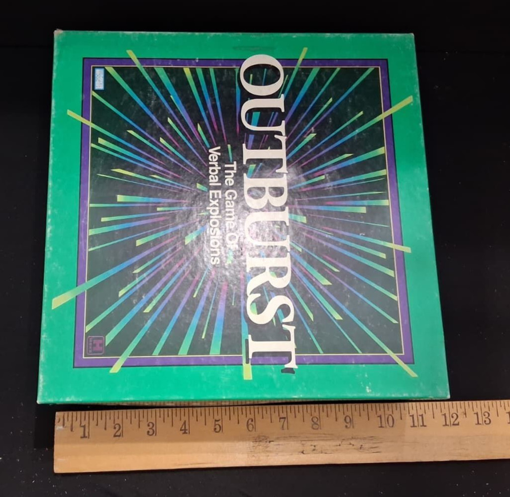 Outburst Board Game Parker Brothers 400 Cards Missing 2 Blue Pass Chips – [B-15]