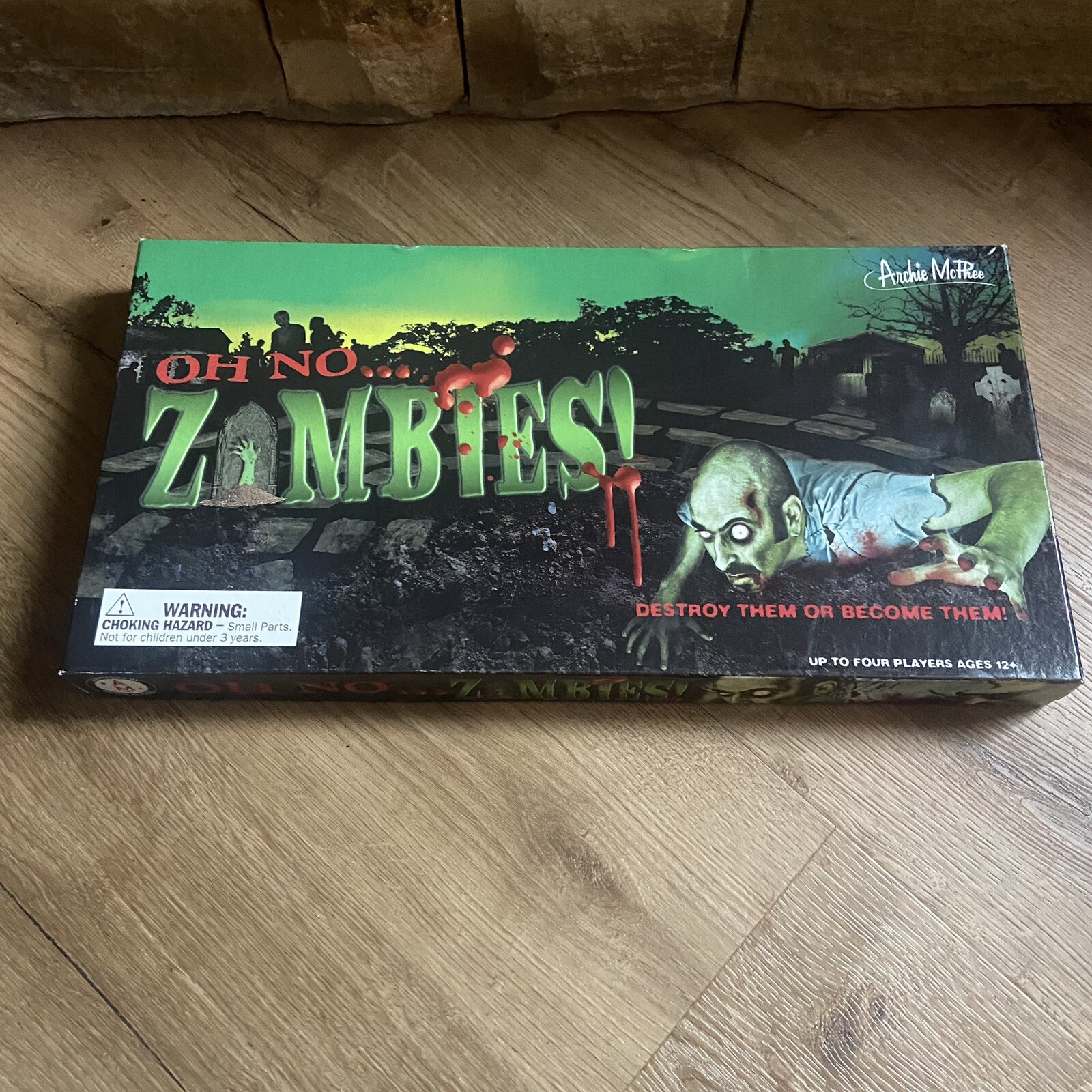 Oh No… Zombies! Board Game Halloween Archie McPhee 2009 Missing Pieces Spooky