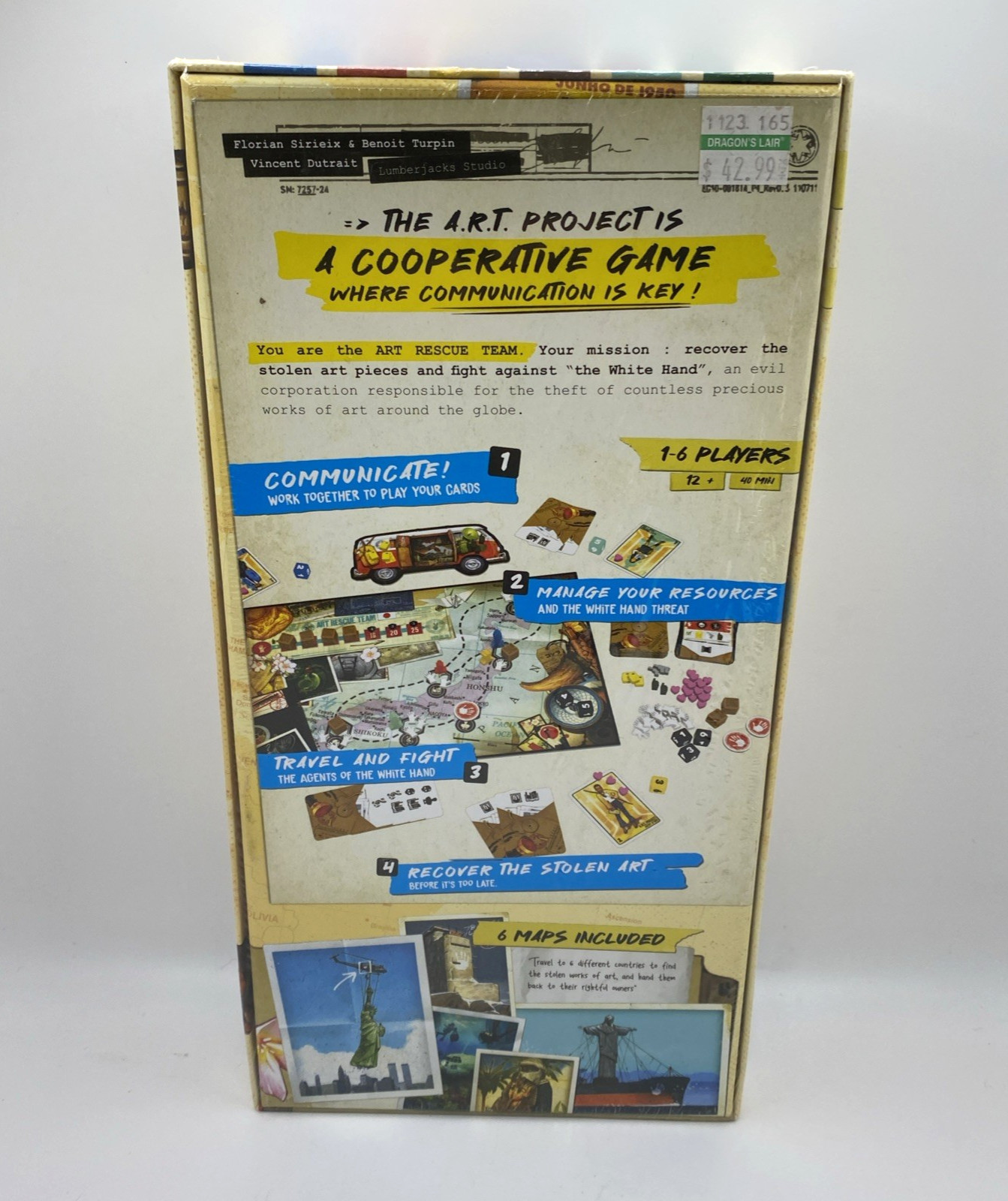 The A.R.T. Project Strategy Board Game Lumberjacks Studio Poster New Sealed