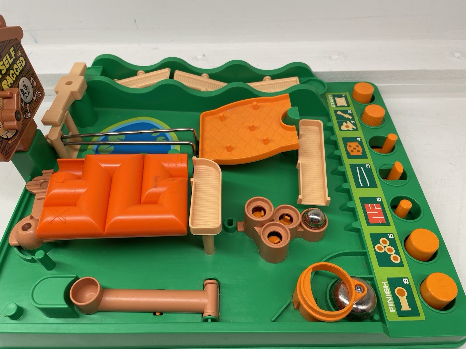 Vintage 1979 Run Yourself Ragged TOMY Maze Game Rugged Obstacle Course
