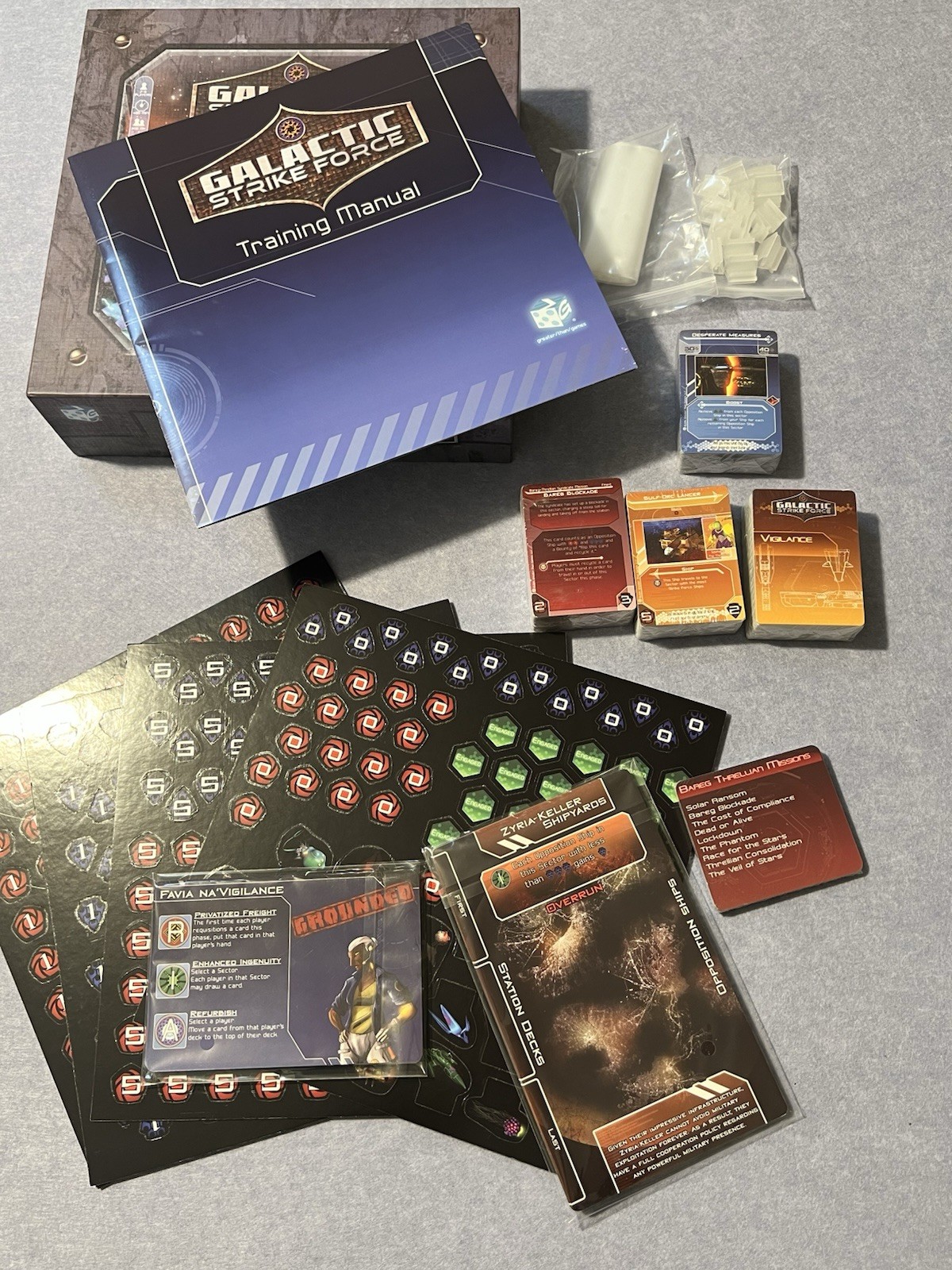 Galactic Strike Force board game by Greater than Games As New