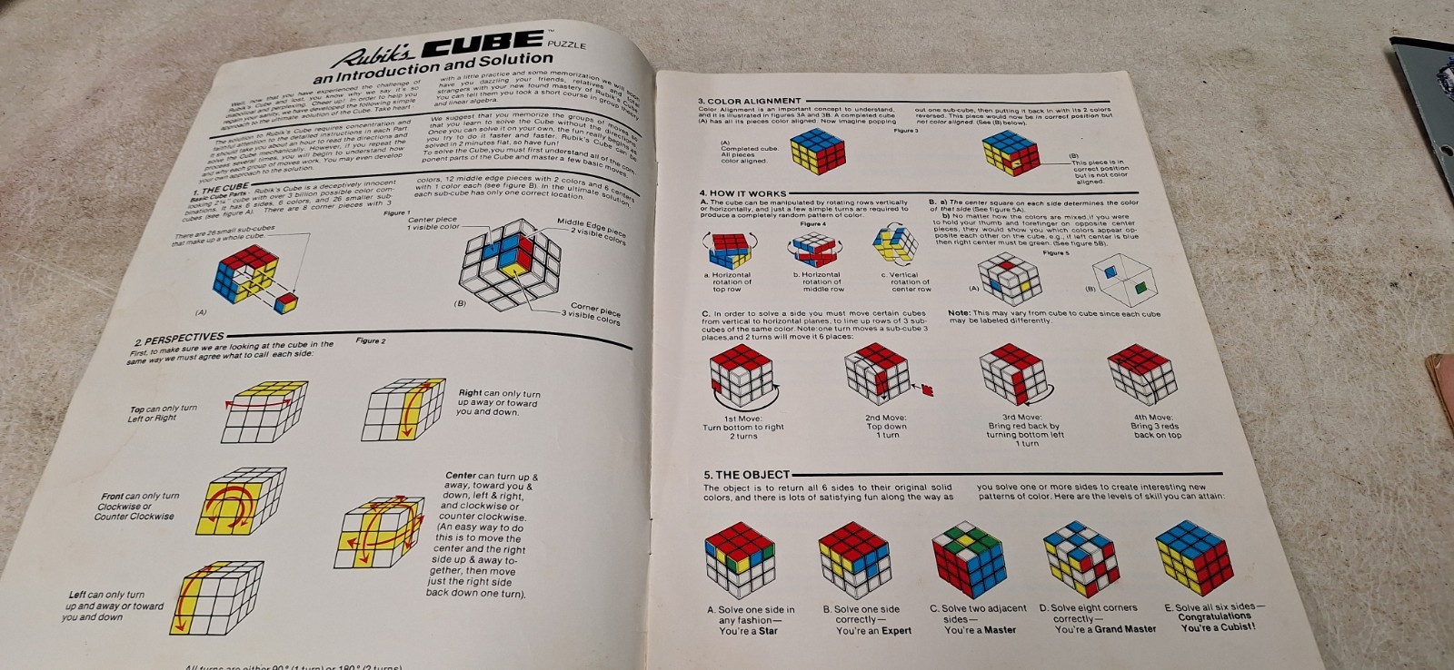 Vintage Rubik’s Cube The Ideal Instruction & Solution Magazine 1981