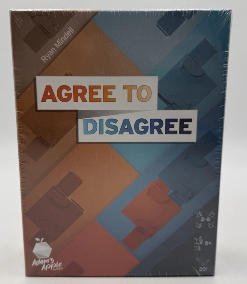 Agree To Disagree Party Game 2 to 8 Players Ages 8 and Up ~ Sealed