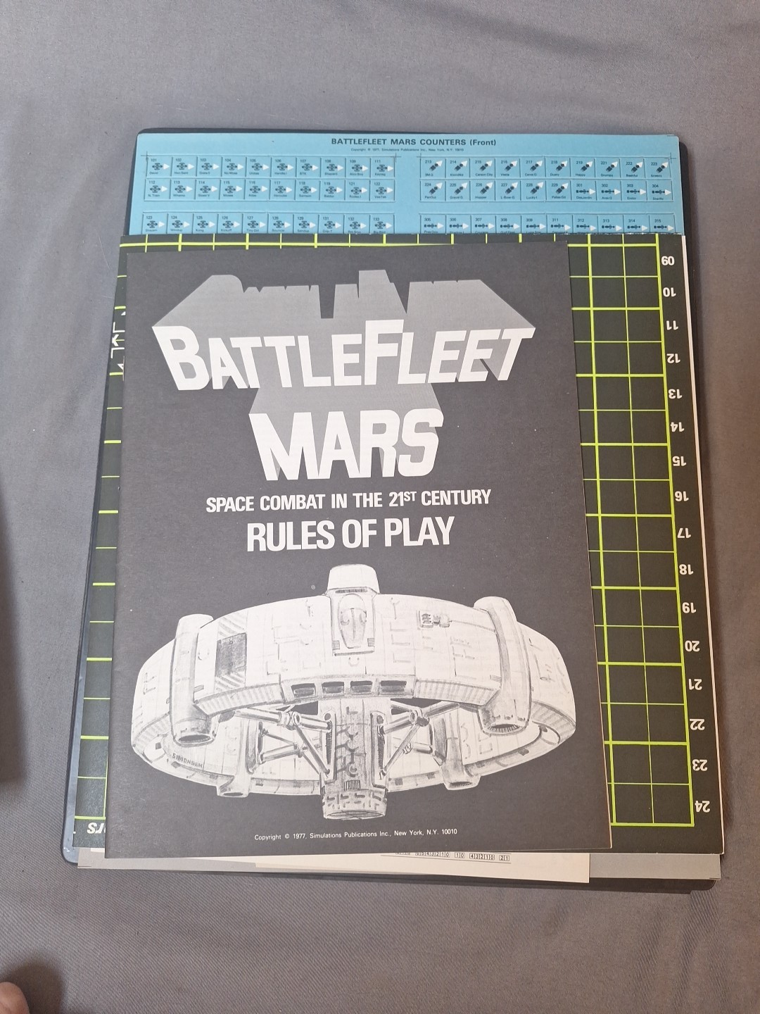 1977 ~SPI ~BATTLEFLEET MARS ~21st Century Space Combat WAR GAME ~UNPUNCHED~