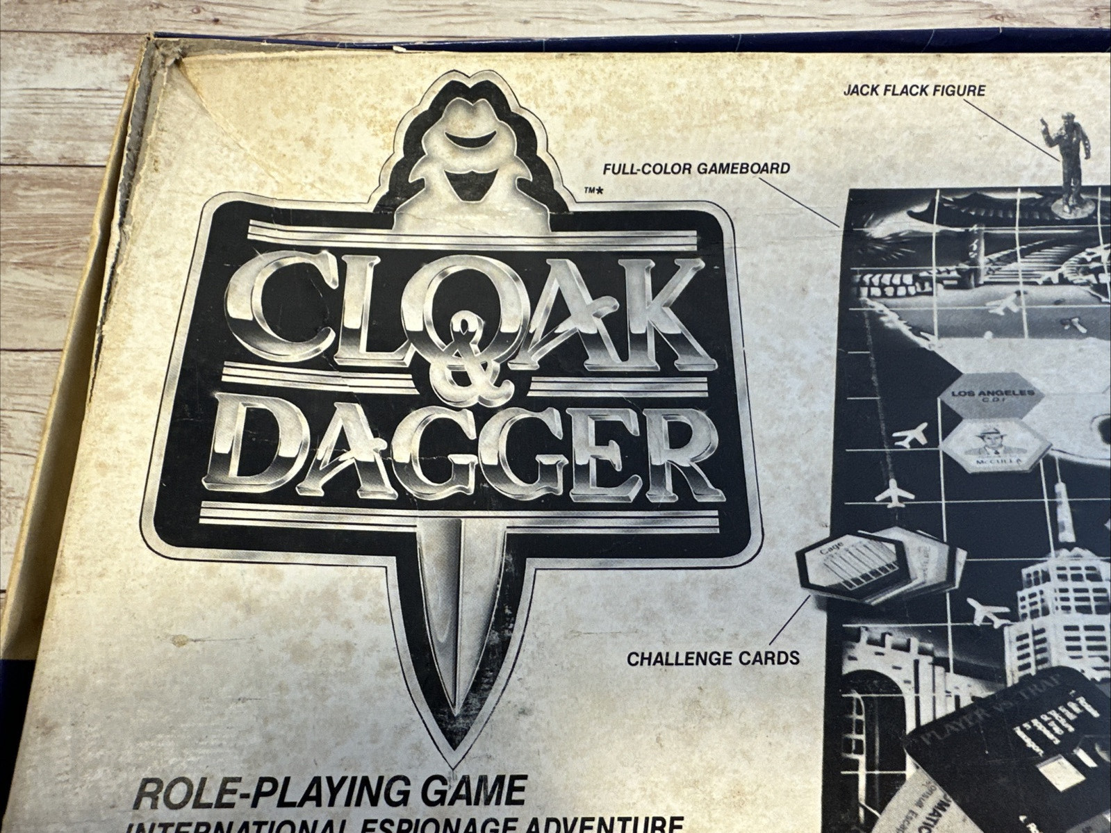 VINTAGE 1984 Cloak and Dagger Role Playing Board Game – Complete