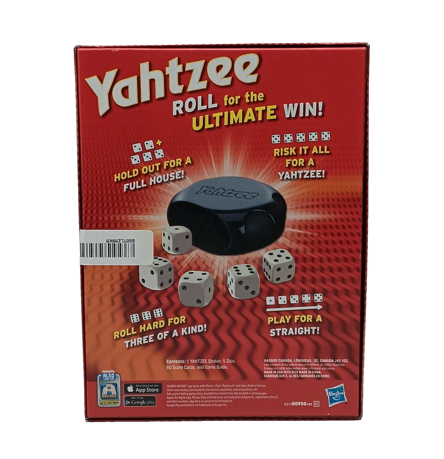 Yahtzee Family Board Game 2+ Players Ages 8 Years+