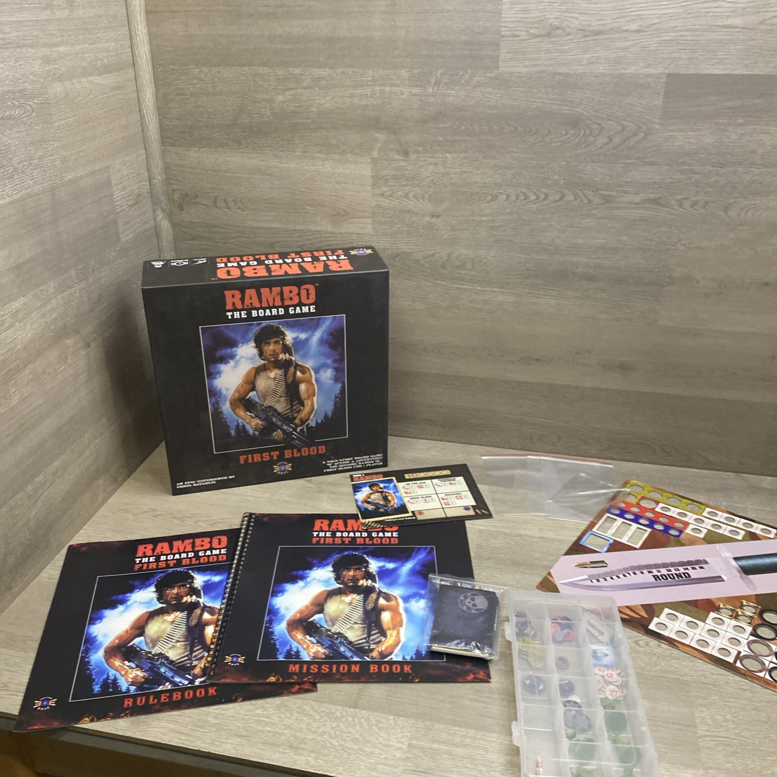 Everything Epic Board Game Rambo – The Board Game – First Blood Box EX/NM