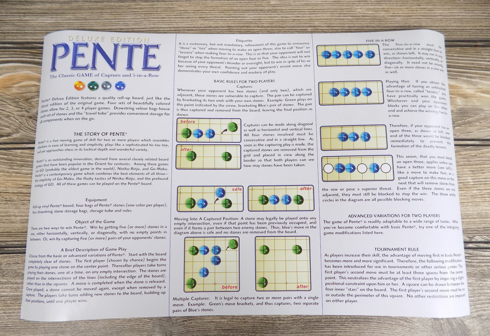 Pente Deluxe Edition with Box Roll-Up Board, and Tube – Complete