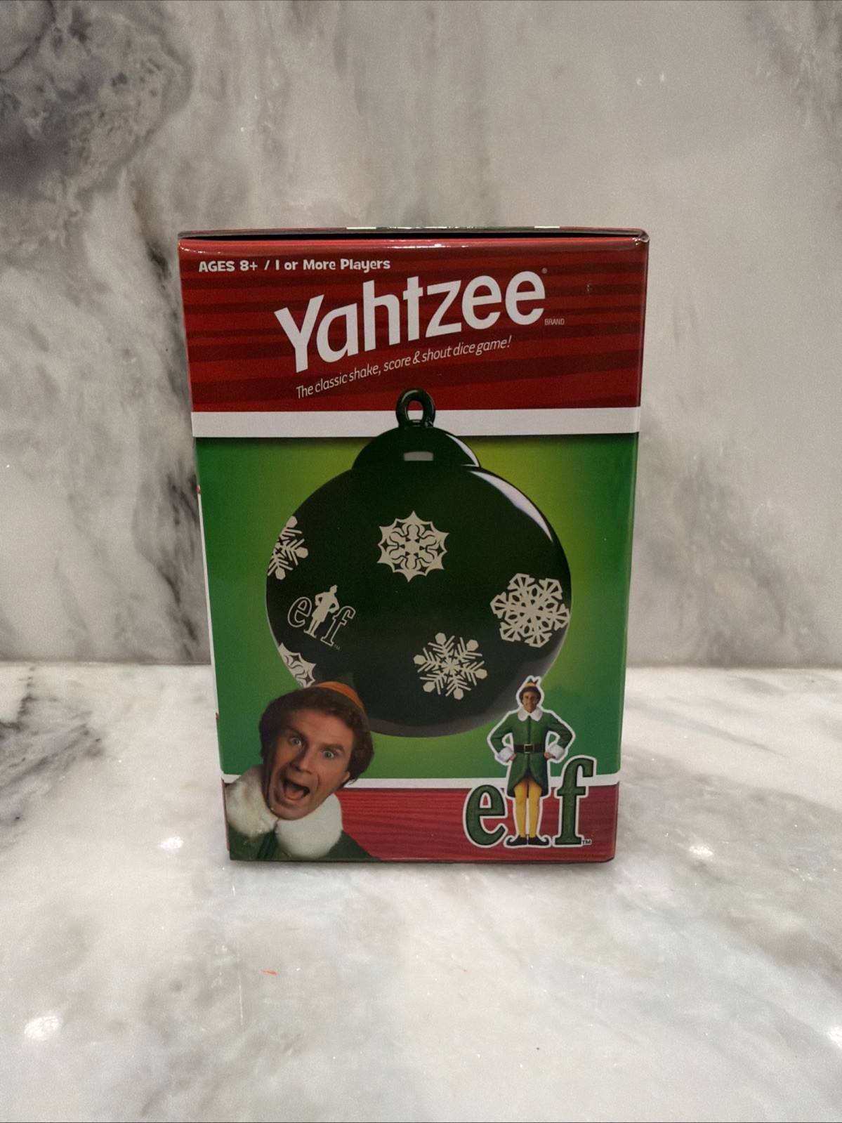 Yahtzee ELF Edition Exclusive Collectible Holiday Ornament Dice Cup NEW