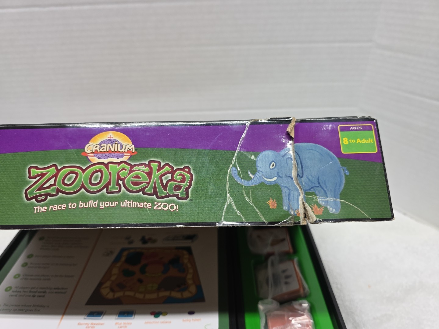 Cranium Zooreka Race to Build Your Zoo! Family Board Game 2006 Complete