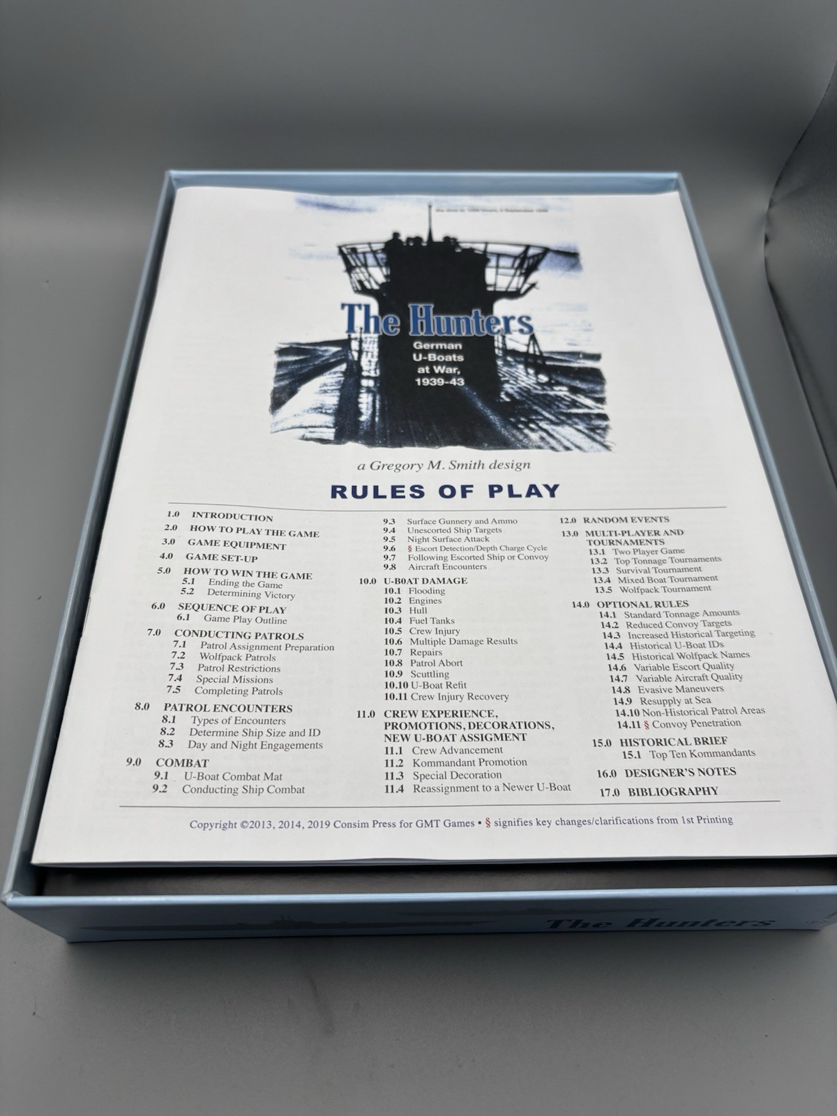 The Hunters: German U-Boats at War, 1939-43 Board Game GMT Games