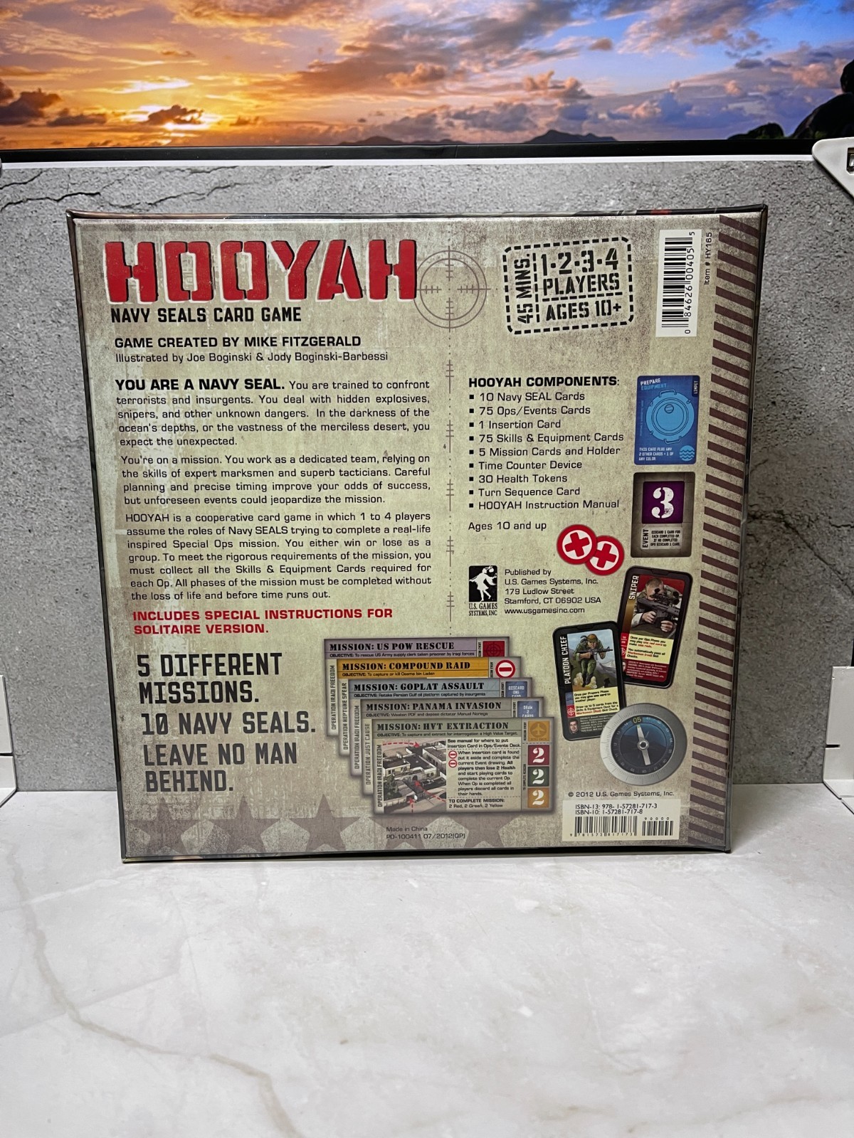 Hooyah The Navy Seals Card Game (by US Games) – SEALED NEW