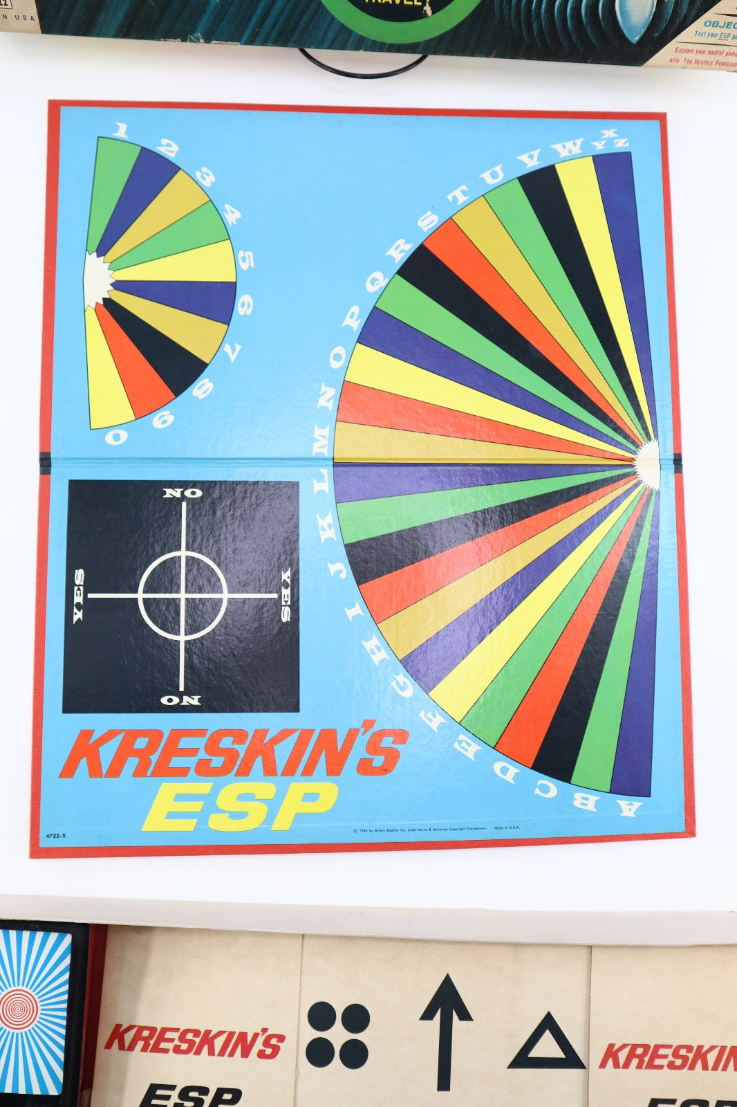 Vtg 1966 Milton Bradley KRESKIN’S ESP Board Game #4722 Made in USA