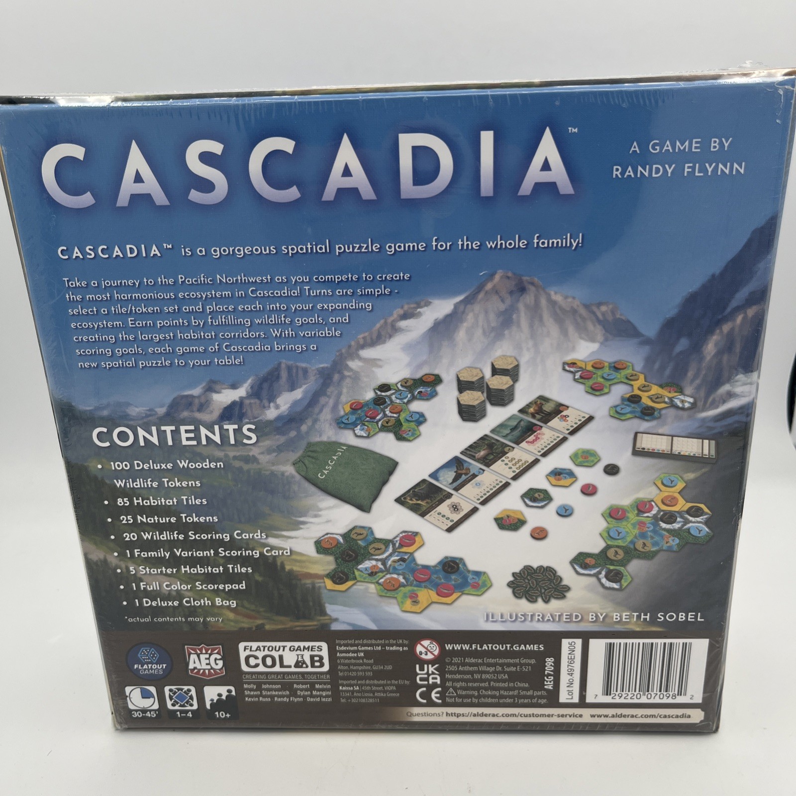 Alderac Entertainment Group Cascadia Spatial Puzzle Game Randy Flynn