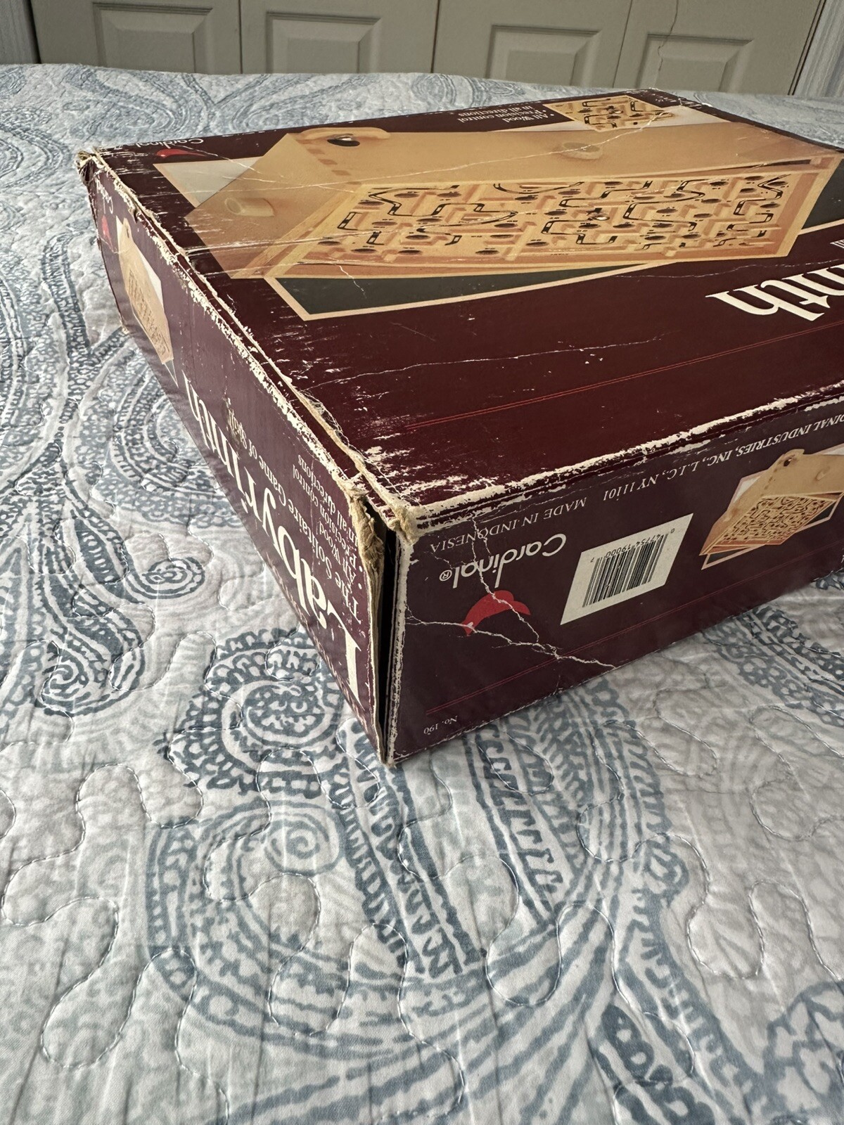 Vintage 1993 Labyrinth Premiere Edition by Cardinal Wooden Marble Game of Skill
