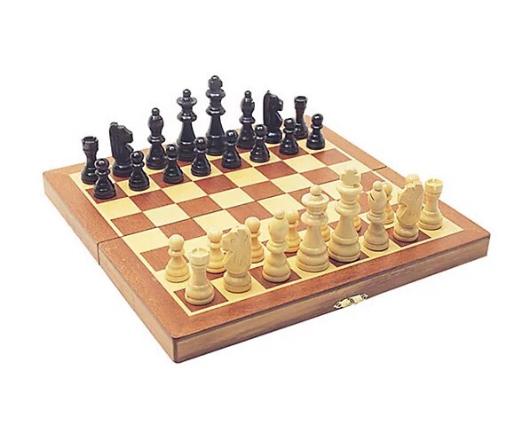 New – House of Marbles Folding Wooden Chess – Ages 8+ Classic Game