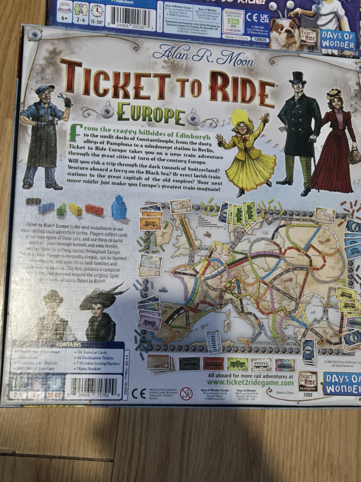 Ticket to Ride Europe Board Game And Ghost Train Combo Deal
