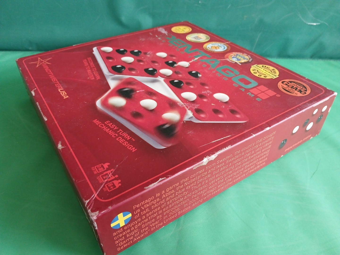 Pentago The Mind Twisting Abstract Strategy Board Game 2 Players Age 6+