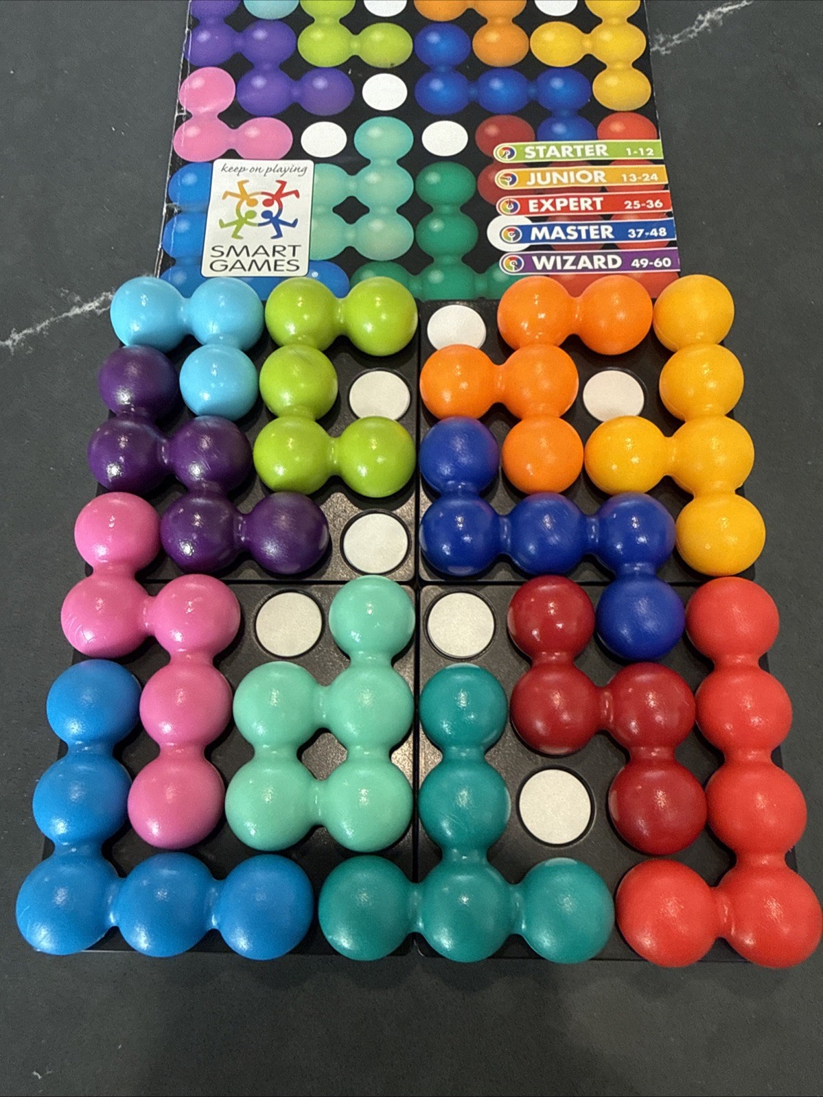 SmartGames Quadrillion Lernspiel Logikspiel Denkspiel Spiel komplett Smart Games