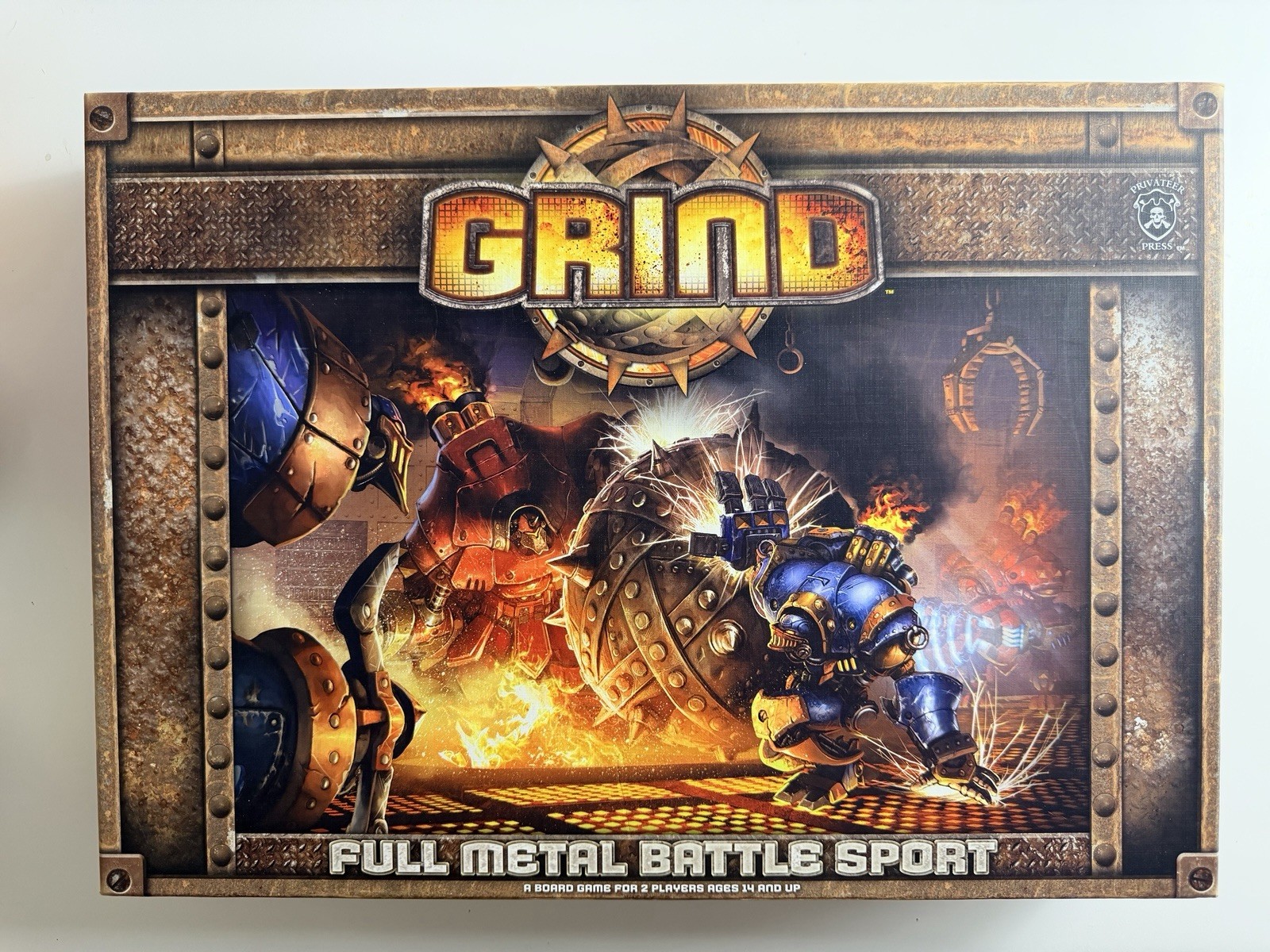Grind Full Metal Battle Sport Board Game Privateer Press 09 COMPLETE War Machine